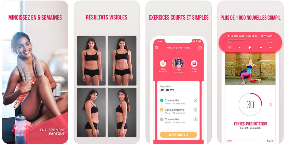application iphone : fitness